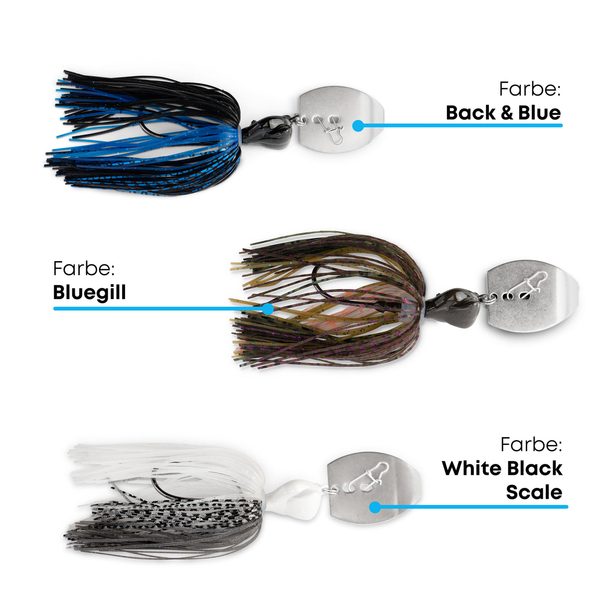 Stripes Tungsten Chatterbait 3/0