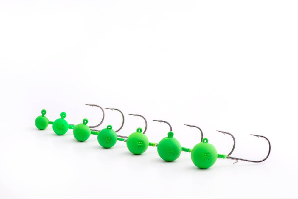 Stripes Tungsten Round Jig 3/0 - Jighaken Jigköpfe Jighead -