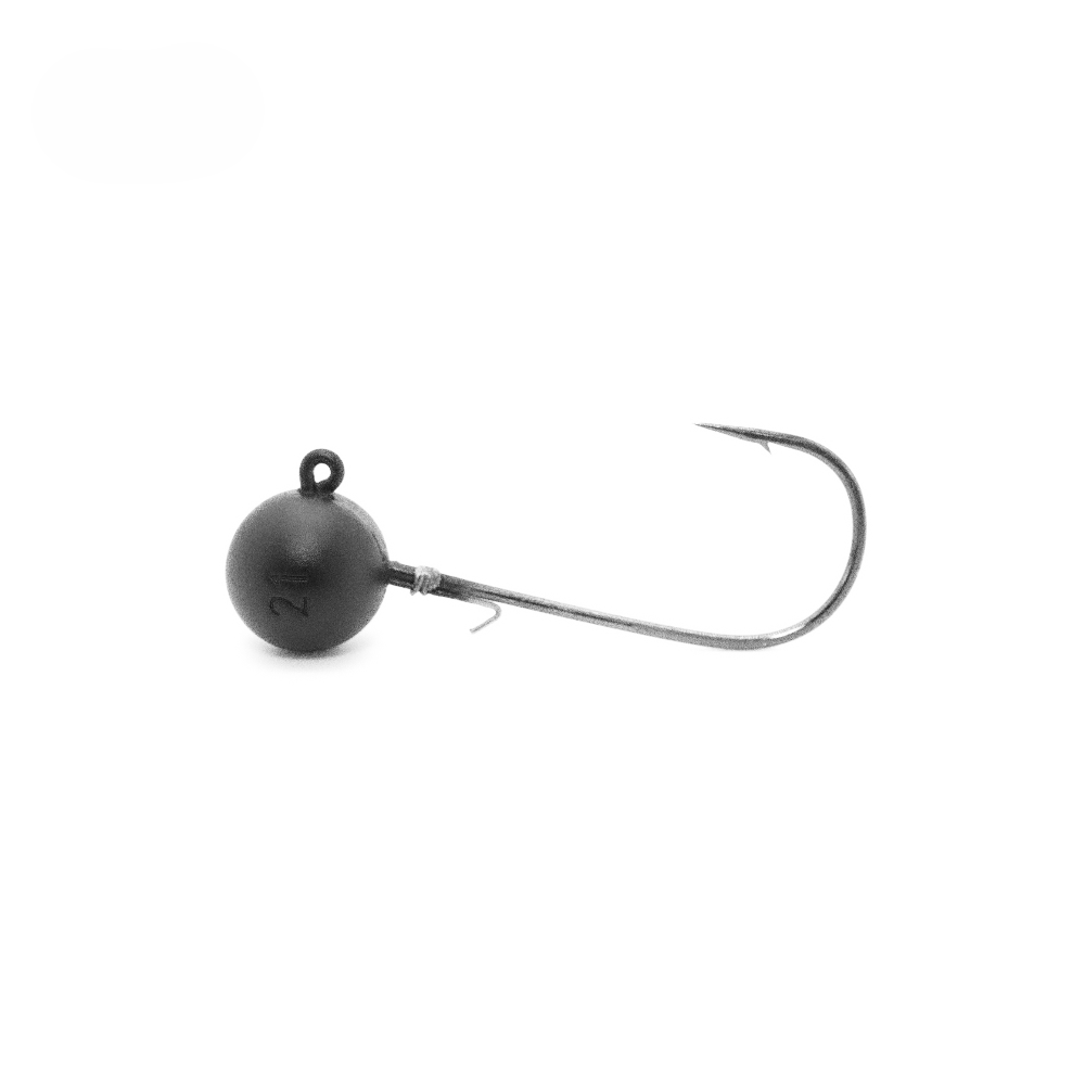 Stripes Tungsten Round Jig 3/0  - Jighaken Jigköpfe Jighead -