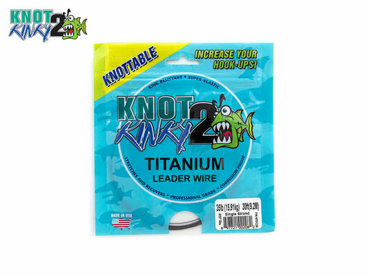 9 m Knot 2 Kinky Single-Strand Nickel-Titanium-Vorfachmaterial