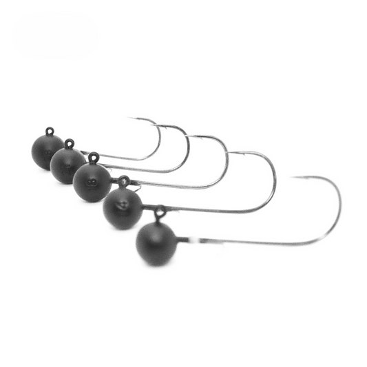 Stripes Tungsten Round Jig 3/0  - Jighaken Jigköpfe Jighead -