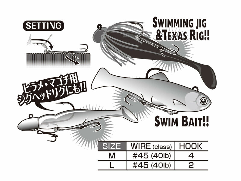 Zeck Offset Wide Gap Hook