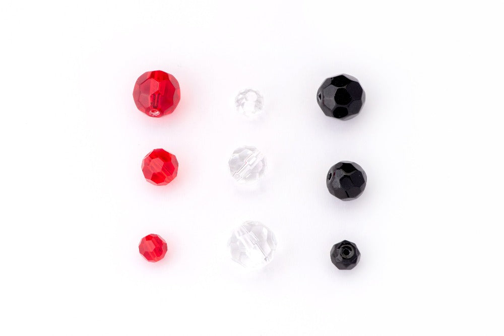 Stripes Glas Beads / Glasperlen